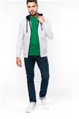 Sweat-Shirt Full Zip Bi color <BR> Homme