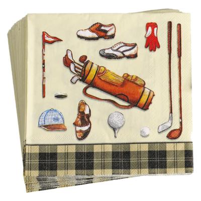 Serviettes en papier Golf