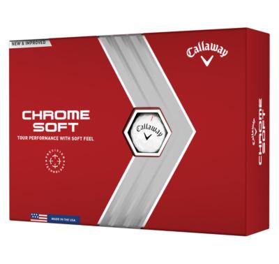 Balles Chrome Soft Callaway<BR> marquage logo