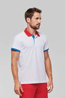 Polo Bleu Blanc Rouge<br>Homme