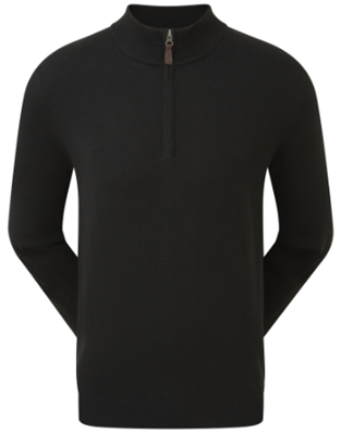 Pull en Laine Col Zip<BR>FootJoy