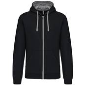 Sweat-Shirt Full Zip Bi color <BR> Homme