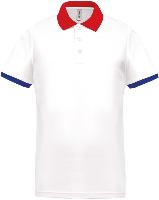 Polo Bleu Blanc Rouge<br>Homme