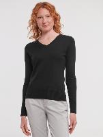 Pull Russel col V <BR> Femme