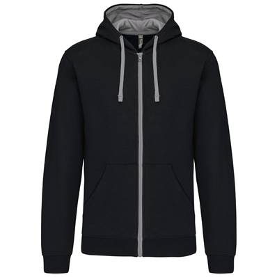 Sweat-Shirt Full Zip Bi color <BR> Homme