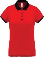 Polo Stretch Bi color<br>Femme