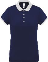 Polo Stretch Bi color<br>Femme