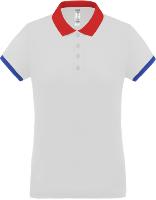 Polo Bleu Blanc Rouge<br>Femme